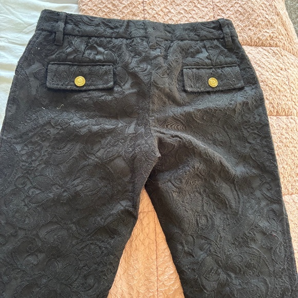 Dolce & Gabbana black lace-patterned pants. - Picture 3 of 3